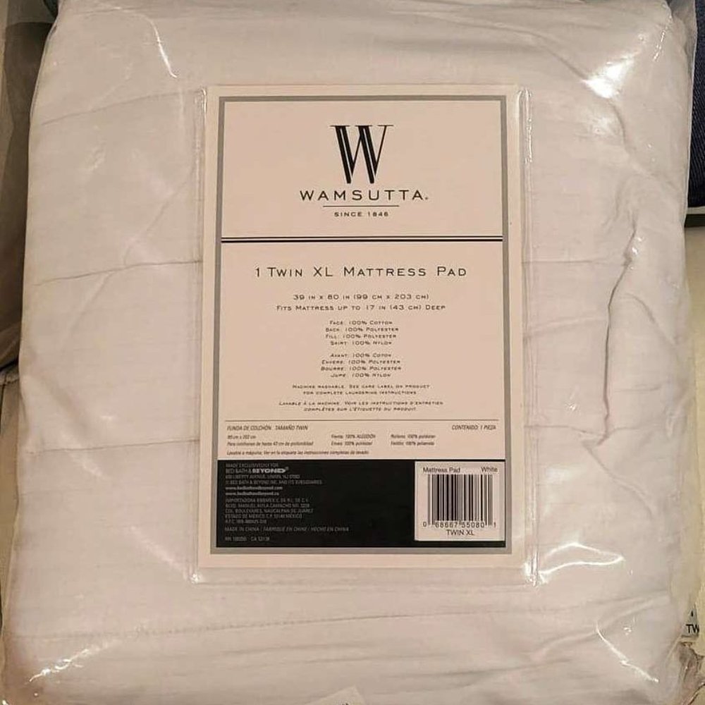 NEW - Twin XL Mattress Pad / Cover - White